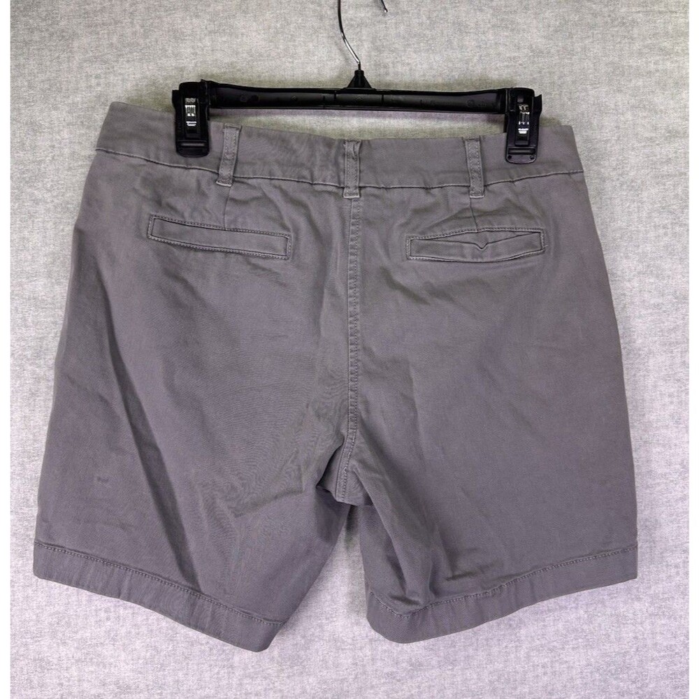 J Crew Chino Shorts Womens Size 8 Gray 6” Inseam Stretch Casual Twill EUC - Picture 2 of 8